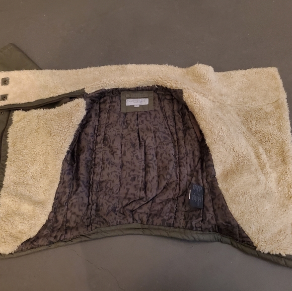 MARC NEW YORK jacket faux fur sherpa collar - Picture 2 of 12